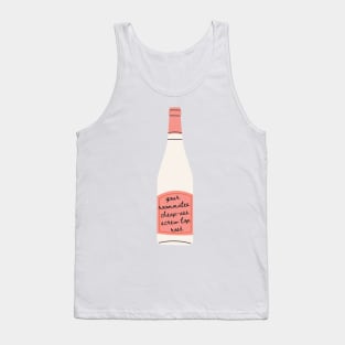 Your roommates cheap-ass screw top rose - inspired by Taylor Swift - Midnights - Maroon Tank Top